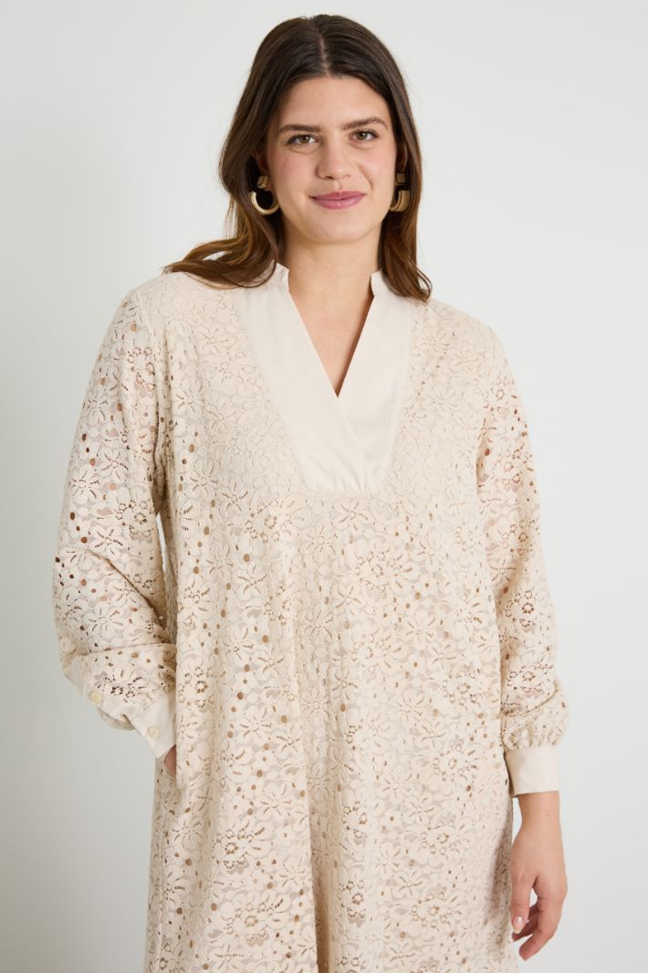 Lace and cotton dress Intrend - 4