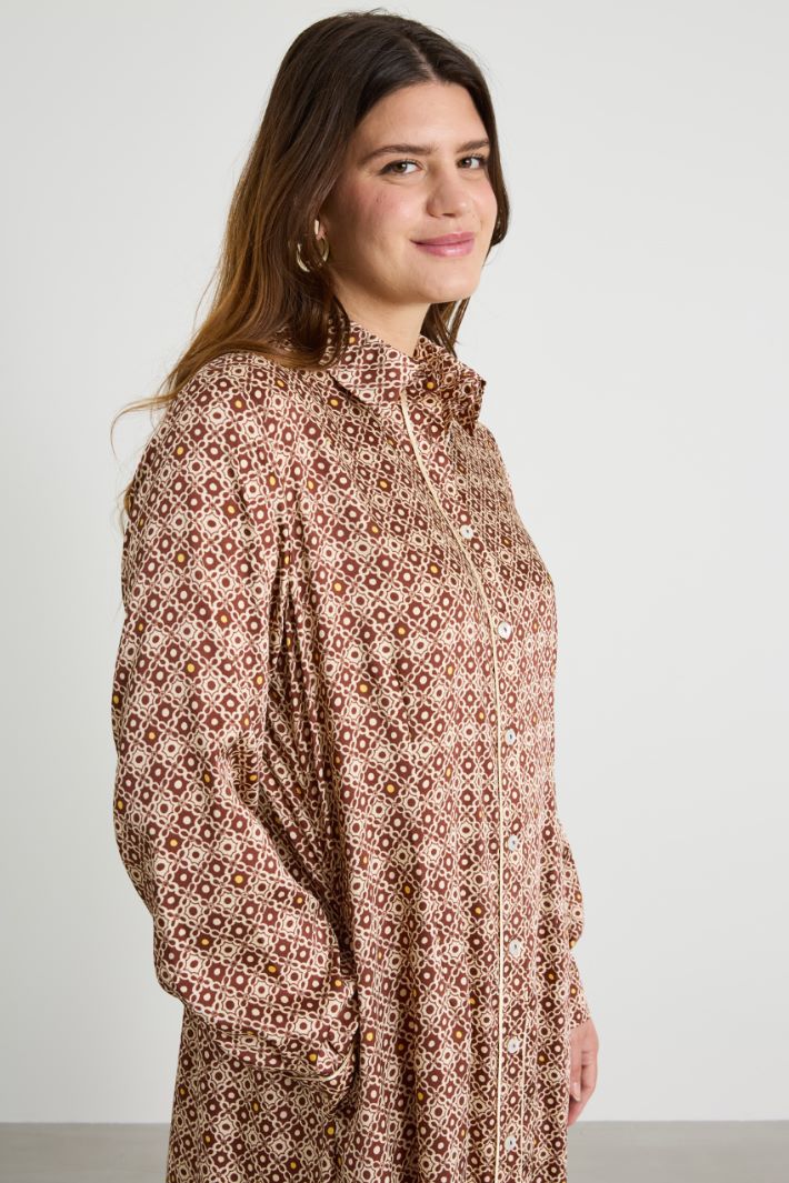 Printed twill dress Intrend - 4