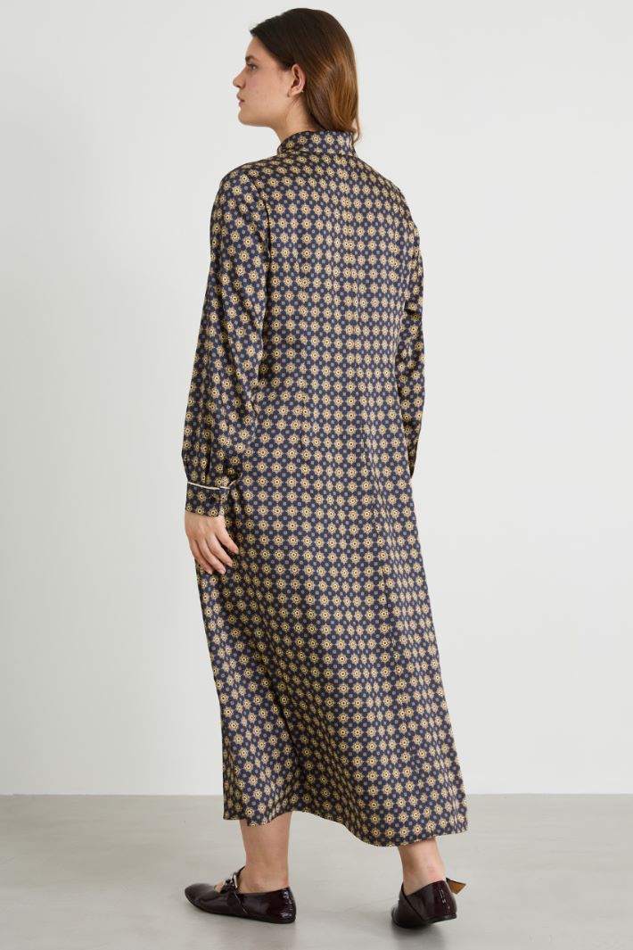 Printed twill dress Intrend - 3