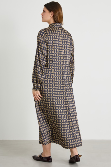 Abito in twill stampato