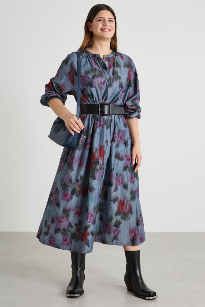 Long chambray dress Intrend