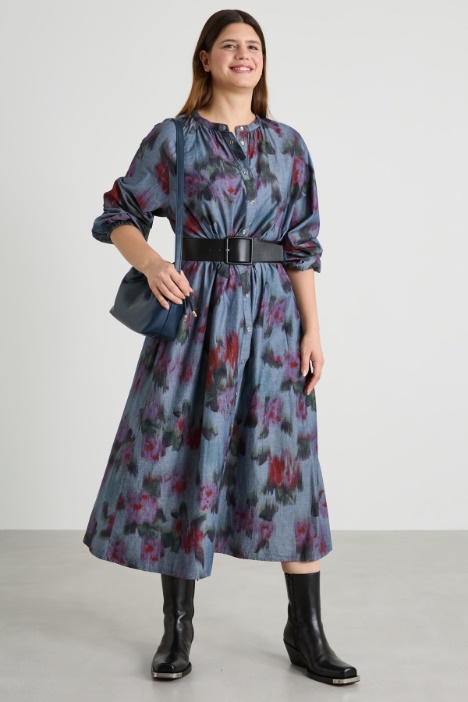 Abito lungo in chambray Intrend