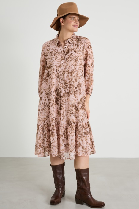 Abito in georgette stampata