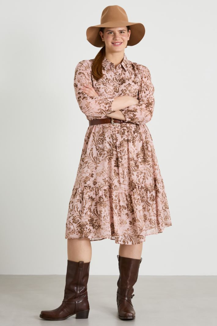 Printed georgette dress Intrend