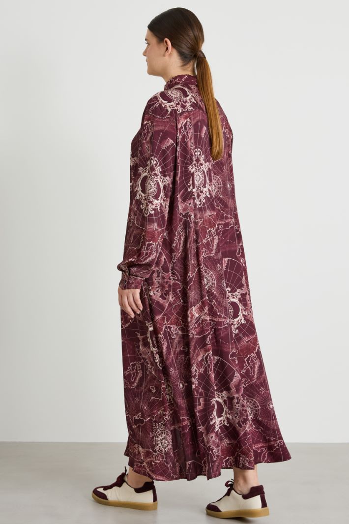 Printed twill dress Intrend - 3