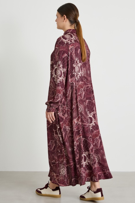 Vestido de sarga estampado