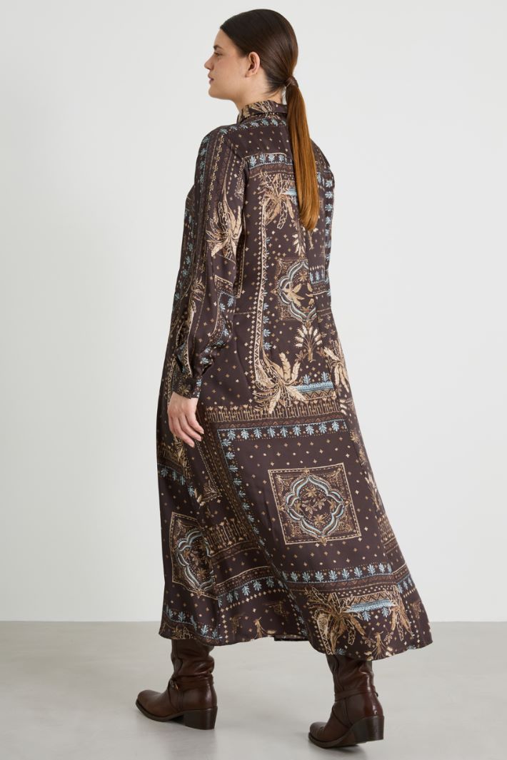 Printed twill dress Intrend - 3