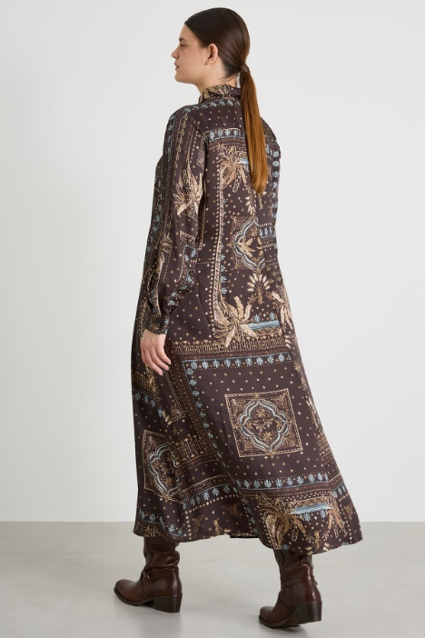 Abito in twill stampato