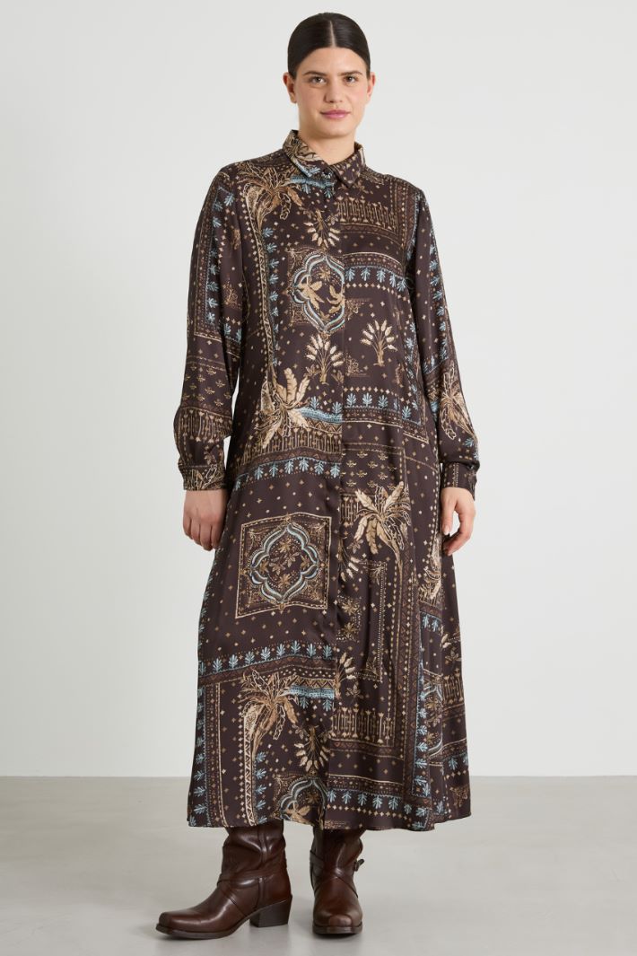 Printed twill dress Intrend - 2