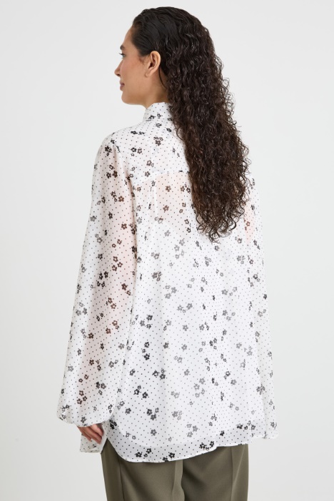 Blusa in georgette stampata