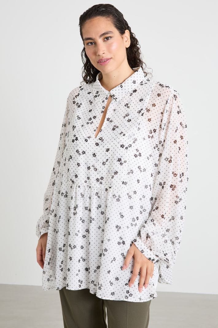 Printed georgette blouse Intrend