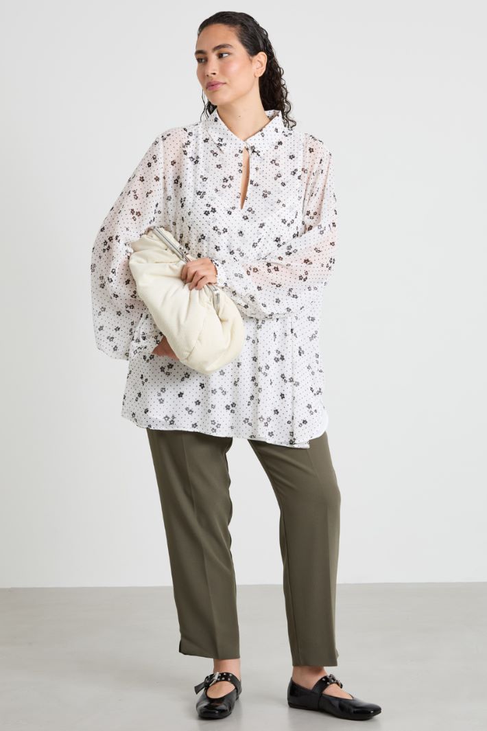 Printed georgette blouse Intrend - 3
