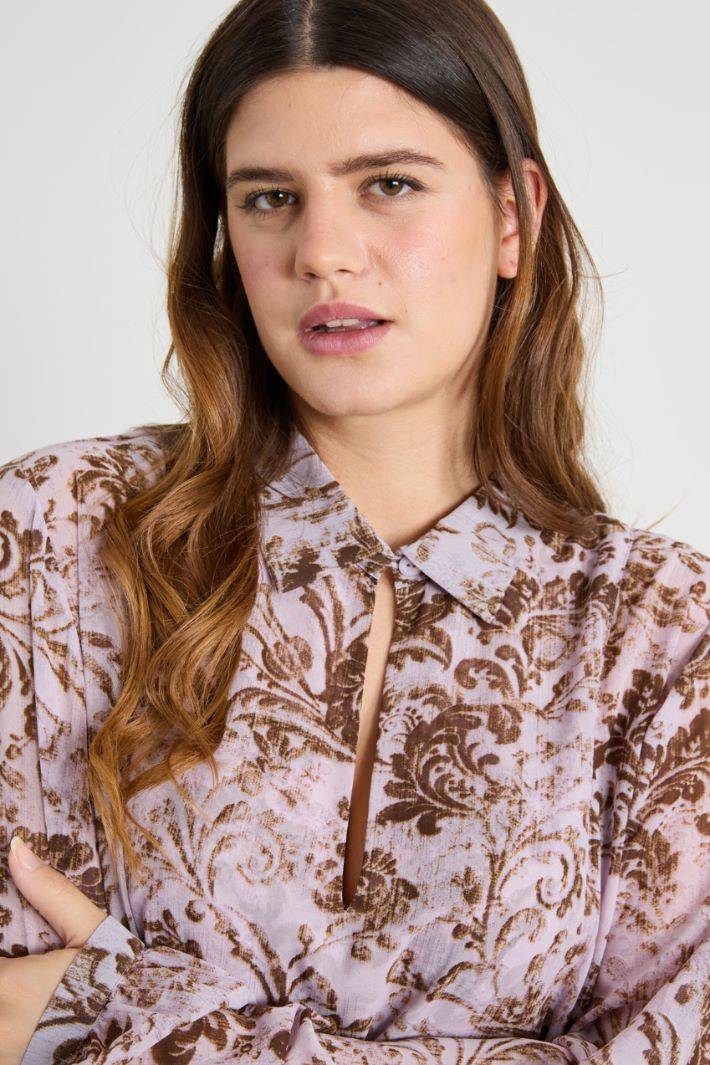 Printed georgette blouse Intrend - 3