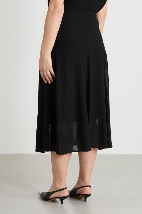 Gonna in maglia crépe