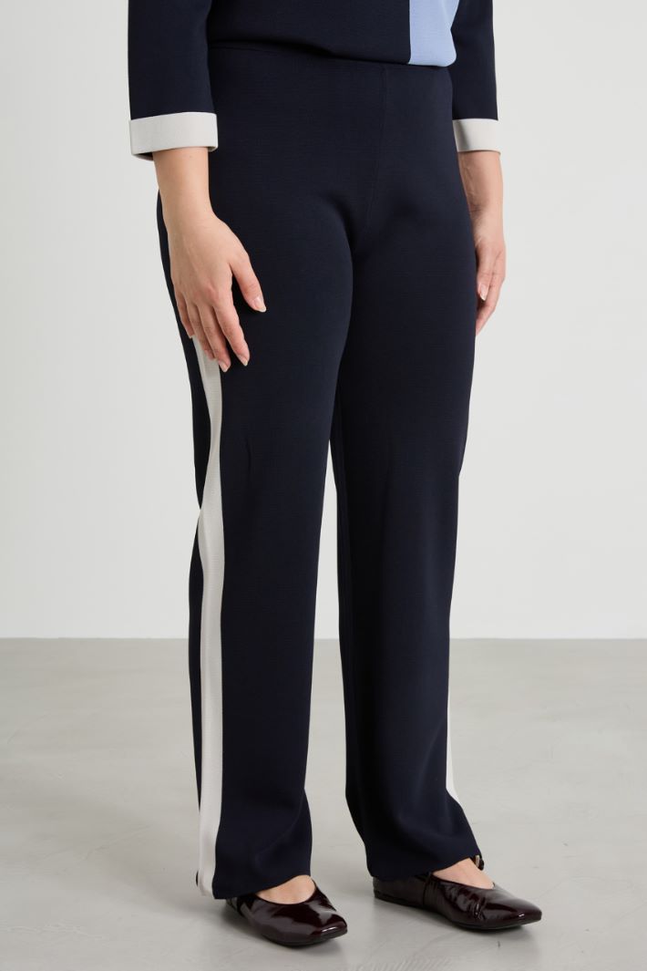 Crepe knit trousers Intrend - 2
