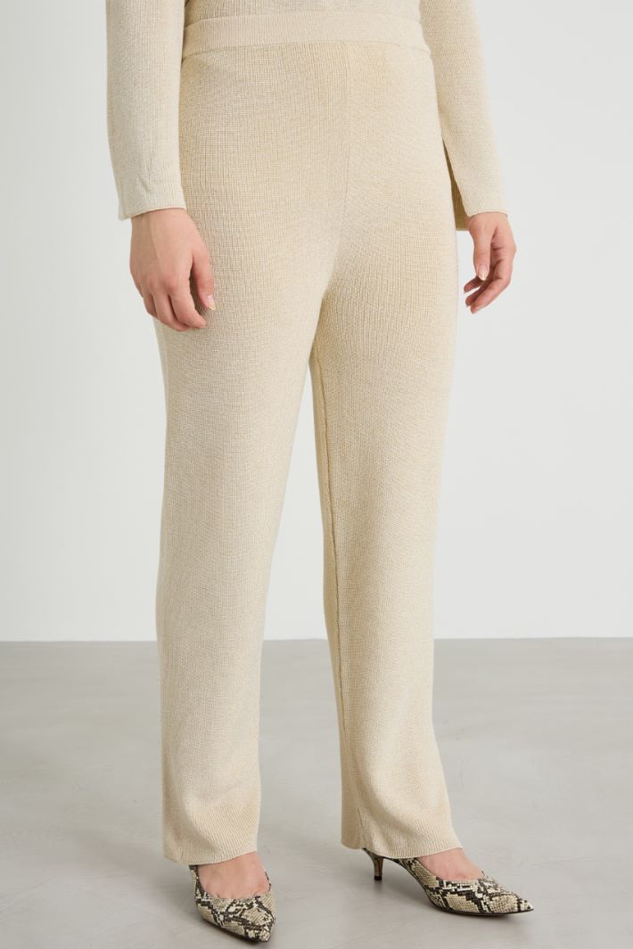 Pantalón de lana y lúrex Intrend - 2