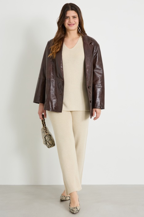 Wool and lurex trousers Intrend