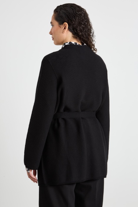 Cardigan lavorato a rilievo