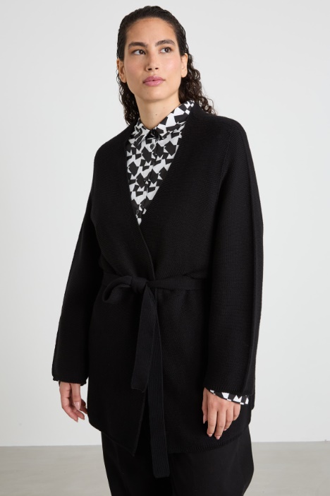 Cardigan lavorato a rilievo Intrend