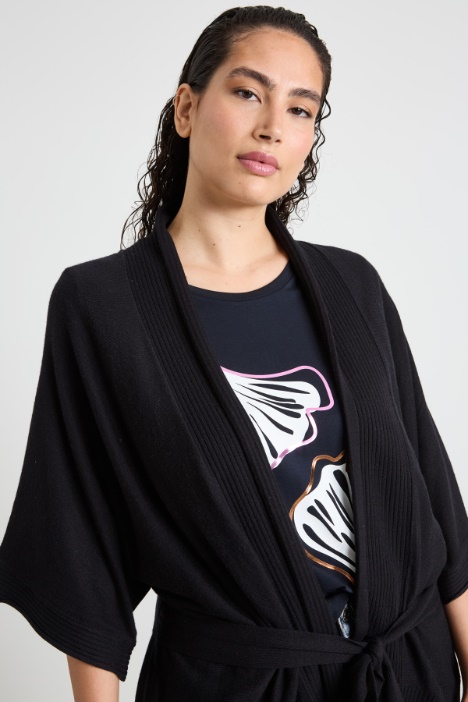 Cardigan in filato di viscosa