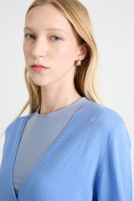 Cardigan in lana vergine