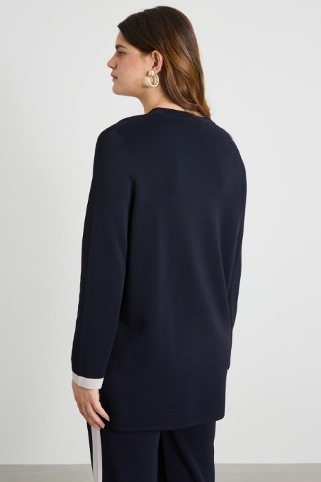 Cárdigan de hilo crepé