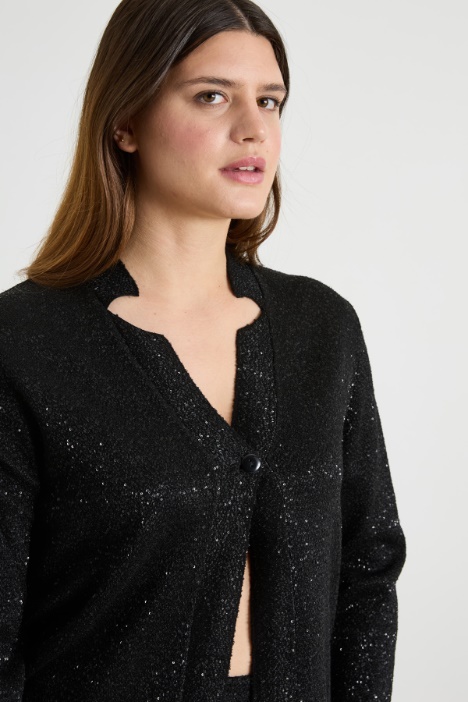 Cardigan con paillettes