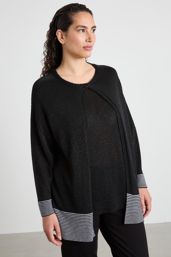 Lurex viscose cardigan Intrend