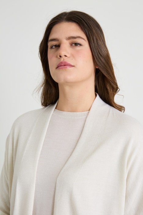 Cardigan in lana lamè