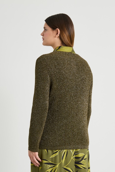 Maglia in viscosa lamé