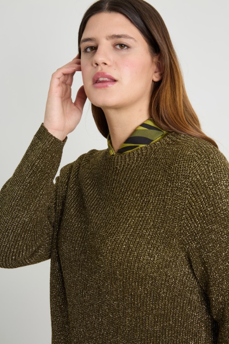 Maglia in viscosa lamé