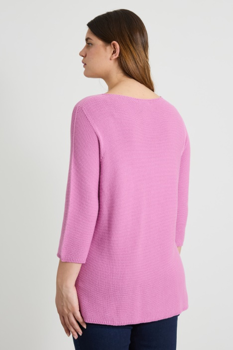 Maglia lavorata a rilievo