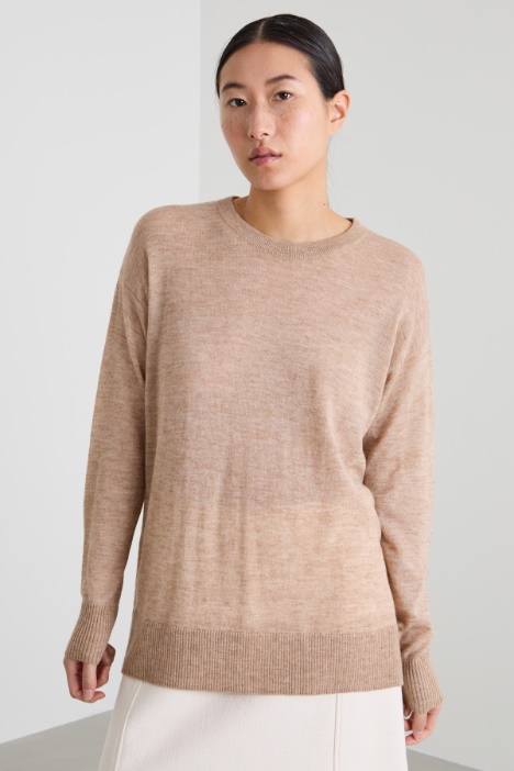 Light wool and alpaca sweater - Intrend