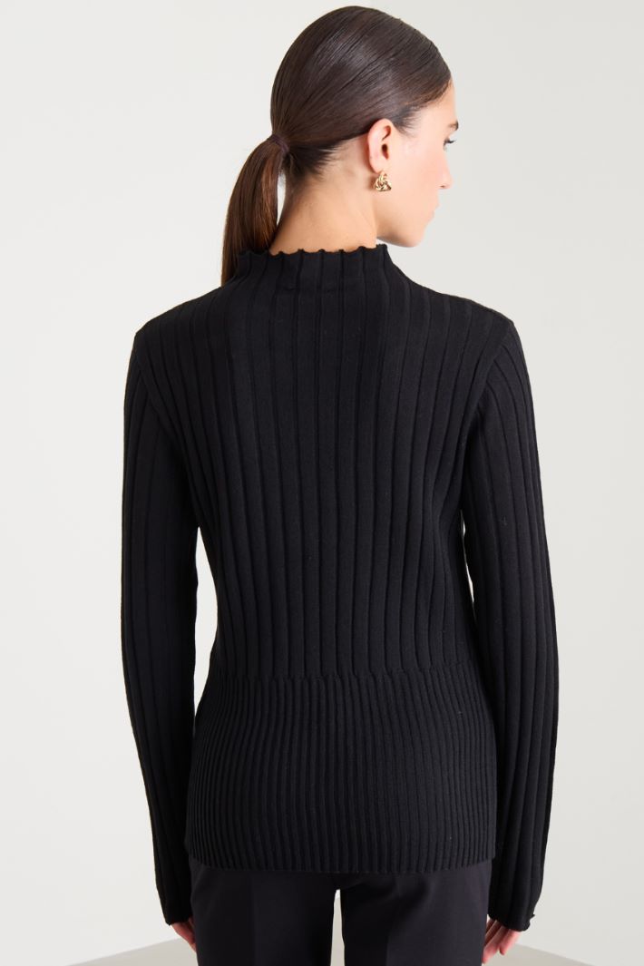 Maglia slim a coste Intrend - 2