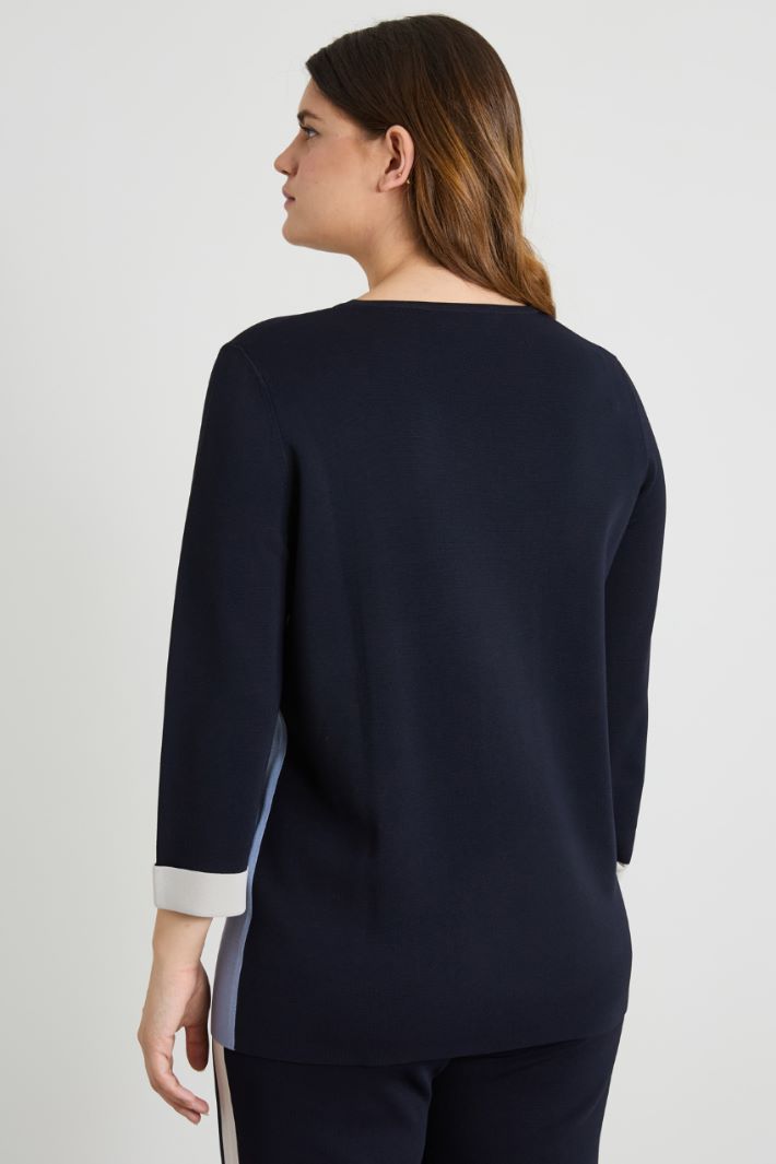 Crepe yarn sweater Intrend - 2