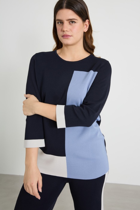 Crepe yarn sweater Intrend