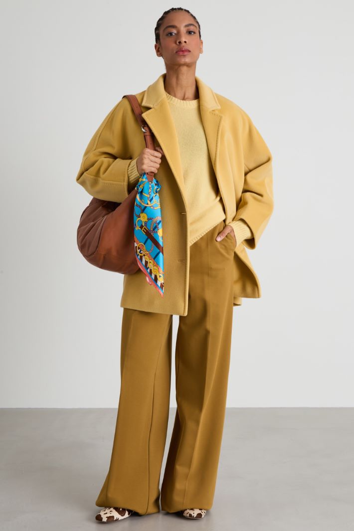 Wool and cashmere sweater - YELLOW - Intrend