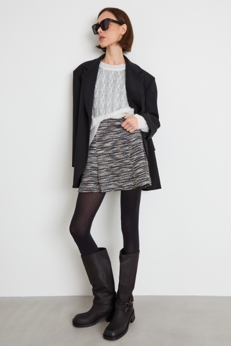 Jersey de punto trenzado de mohair - Intrend