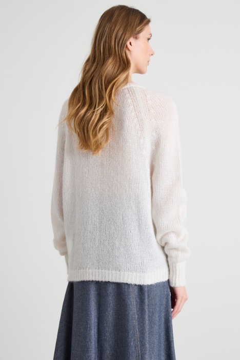 Suéter de cuello redondo