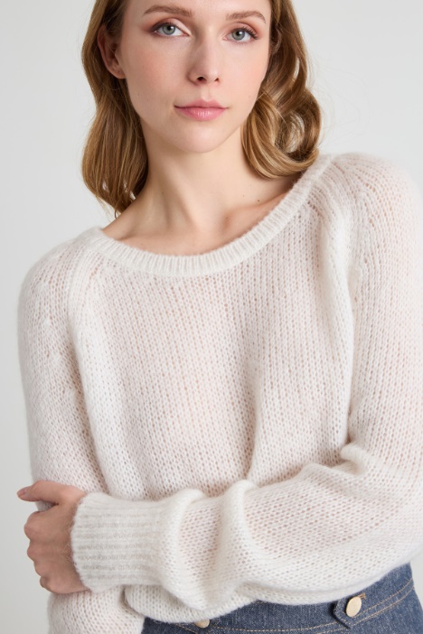 Suéter de cuello redondo