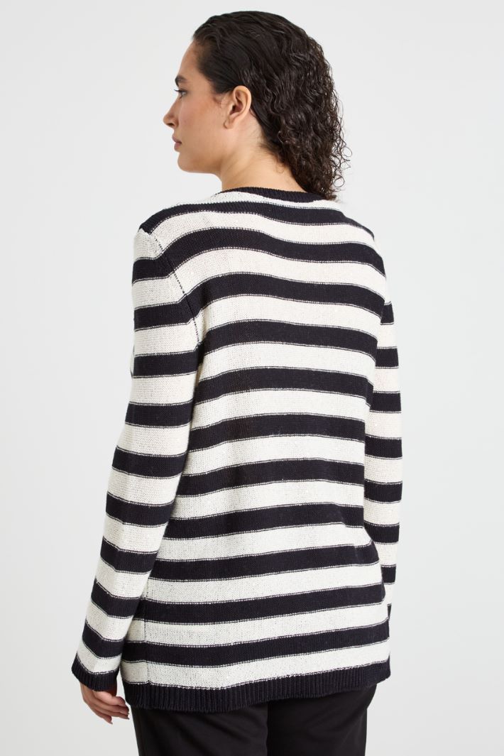 Sequinned cotton sweater Intrend - 2