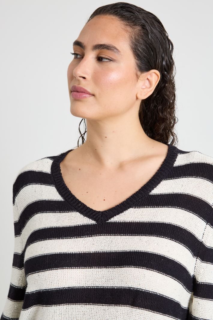 Sequinned cotton sweater Intrend - 4