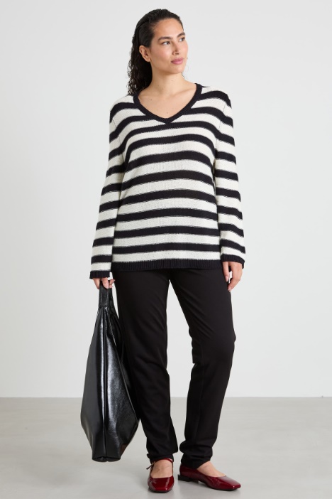 Sequinned cotton sweater Intrend