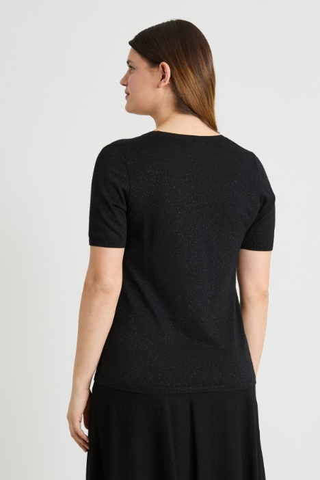 Maglia in lana lamé