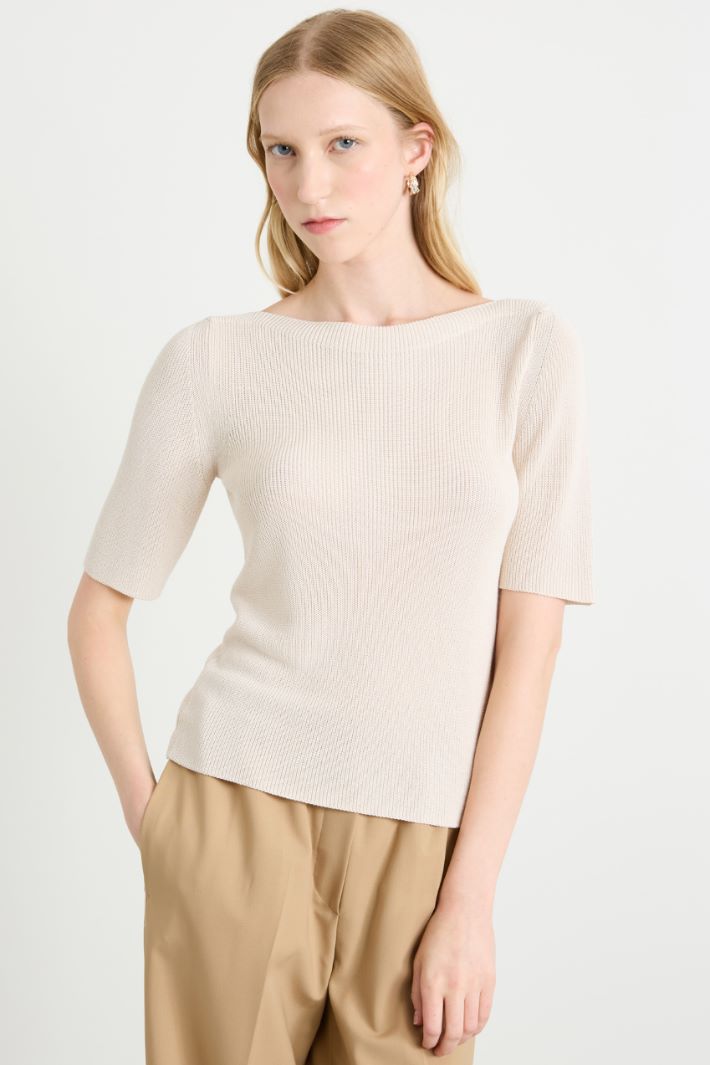 Rib knitted sweater Intrend