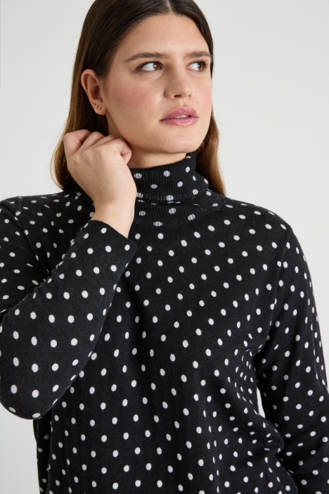 Maglia in lana stampata