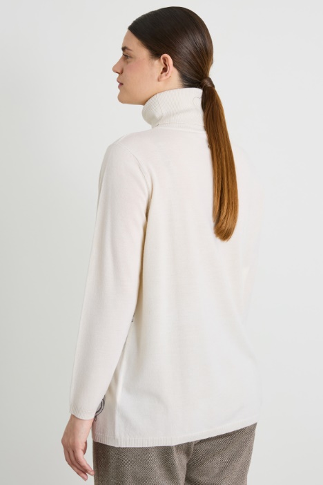 Jersey de lana estampado