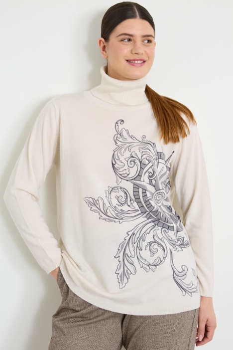 Maglia in lana stampata Intrend
