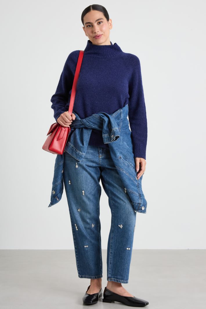Crater neck sweater Intrend - 3