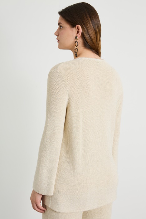 Maglia in lana lamé